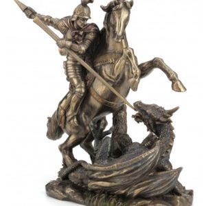 Saint George On Horse Slaying Dragon