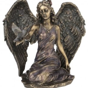 Angel Kneeling With Right Hand Holding Dove