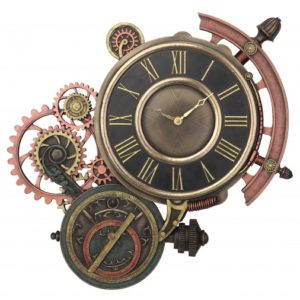 Steampunk Mechanical Astrolabe Star Tracker Wall Clock